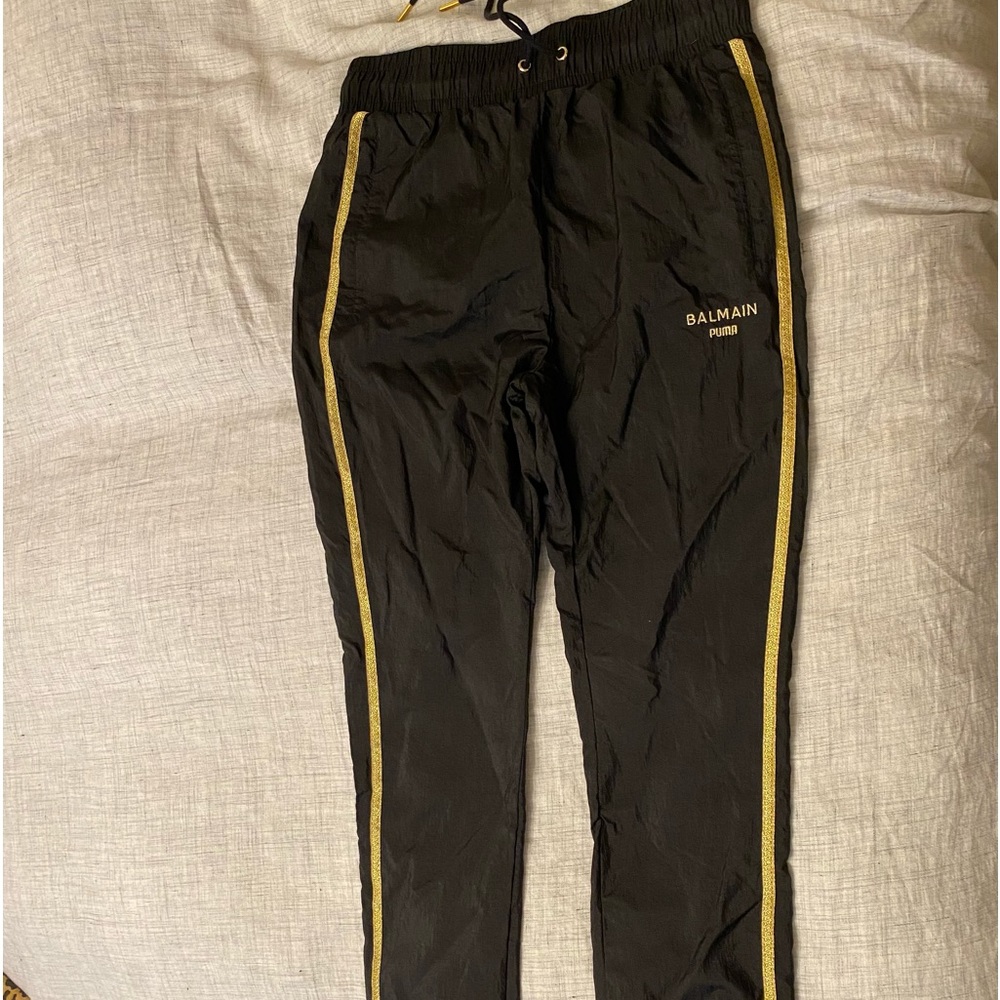Balmain Paris x puma woven zip track pants